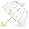 Clear Bubble Umbrella with Colorful Accents