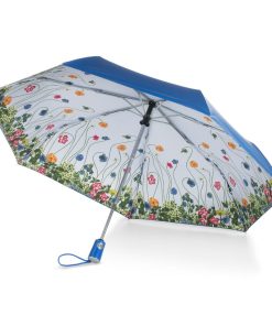 Under Canopy Print Folding Umbrella with Auto Open/Close Technology
