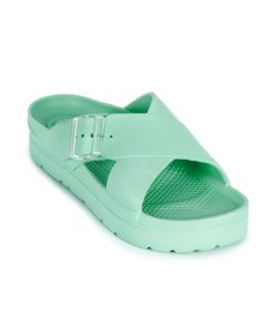 Womens Cross Buckle Slide